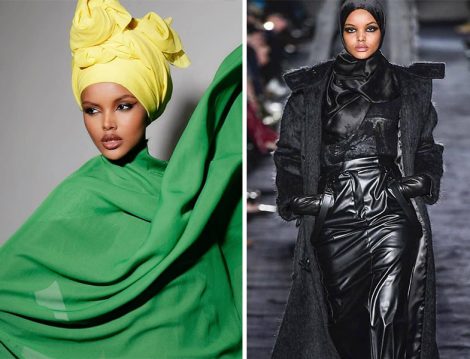 İlk Başı Örtülü Manken Halima Aden