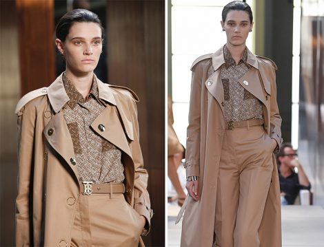 Burberry Logolu Gömlek Modeli