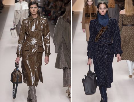 Fendi Logo Desenli Dış Giyim Modelleri