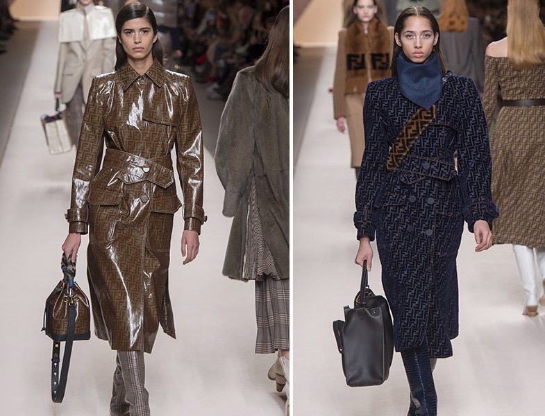 Fendi Logo Desenli Dış Giyim Modelleri