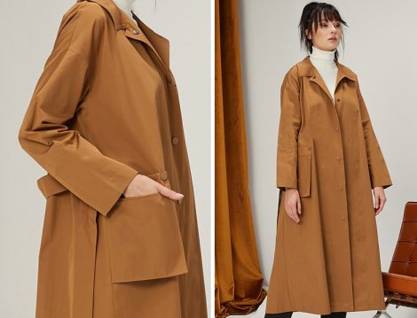 Kevser Sarıoğlu Camel Trençkot
