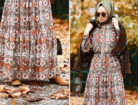 Qooqstore Desenli Elbise