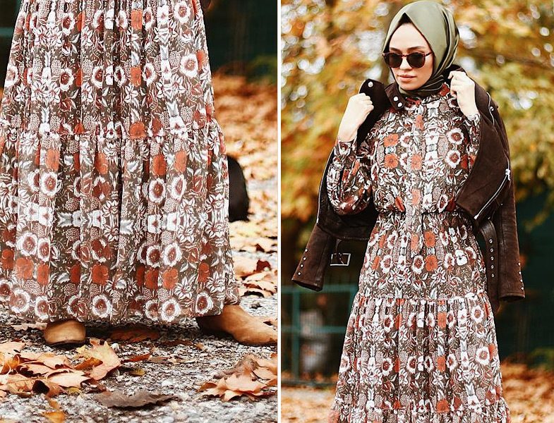 Qooqstore Desenli Elbise