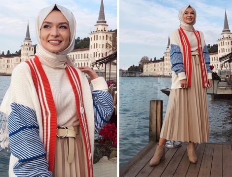 Hooopstore Pileli Etek ve Hırka