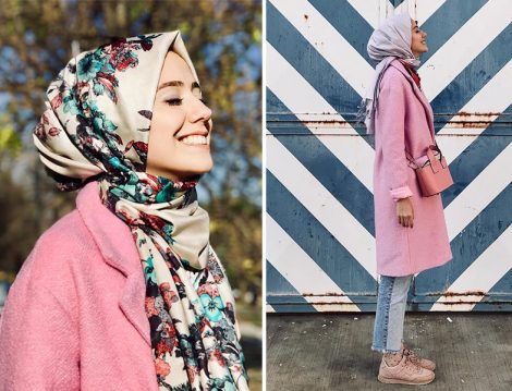 Koton Pembe Çıtçıtlı Kaban