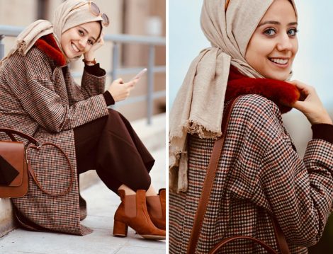 Oversize Parçalarla Tesettür Kombin