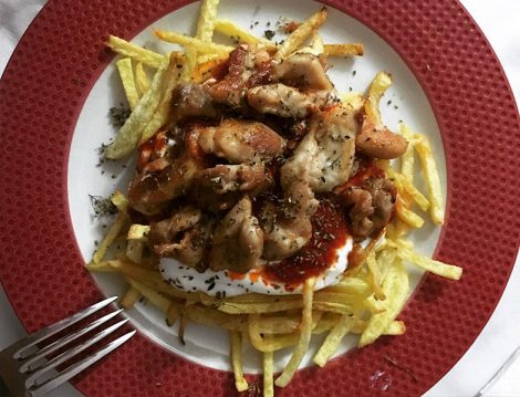 Tavuklu Çökertme Kebabı