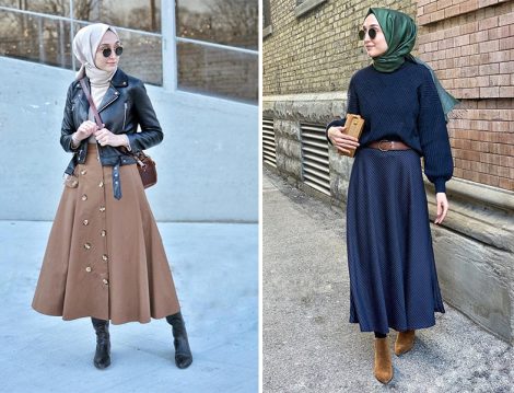 Yüksek Bel Etek Modelleri