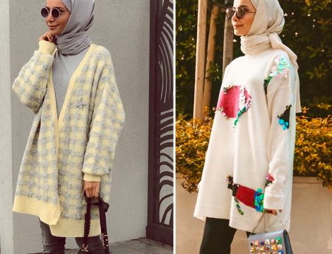 Işıltı Detaylı Triko Hırka Ve Kazaklar