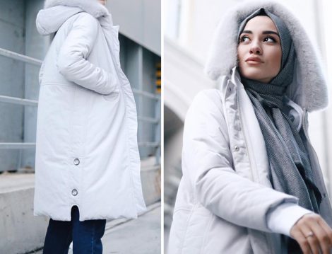 Kapüşonlu Şişme Mont Modeli
