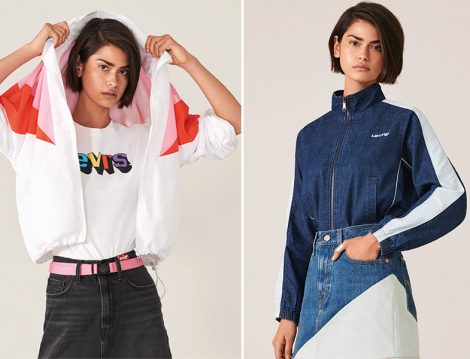 Levi’s® 2019 İlkbahar Denim Etek ve Beyaz Yağmurluk