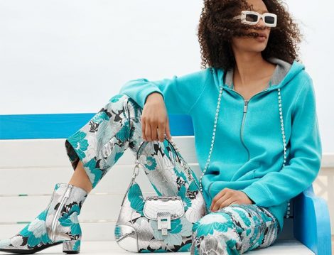 Michael Kors Collection İlkbahar 2019 Çiçek Desenli Pantolon-Bot ve Çanta Modelleri