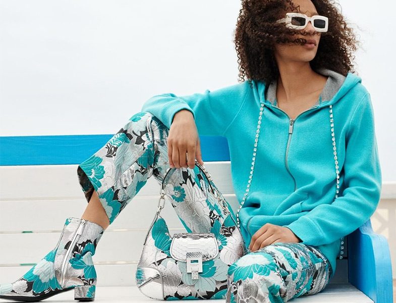Michael Kors Collection İlkbahar 2019 Çiçek Desenli Pantolon-Bot ve Çanta Modelleri
