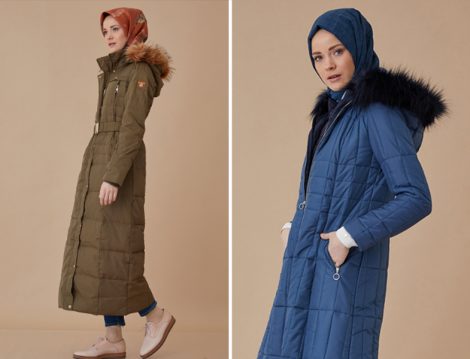 Tesettür Şişme Mont Modelleri