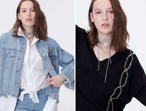 Twist 2019 İlkbahar Taş İşlemeli Triko ve Denimler