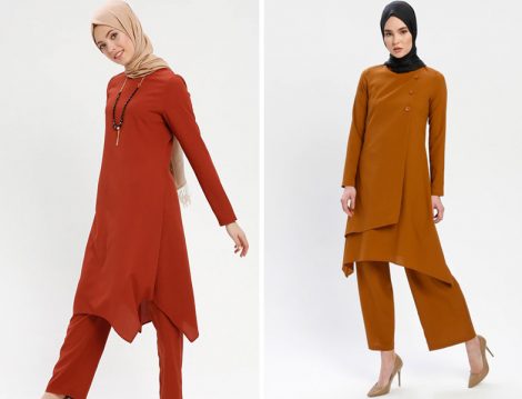ELİT LİFE Asimetrik Tunik Pantolon İkili Takım