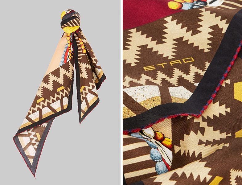 Etro 2019 Afrika Desenli Eşarplar