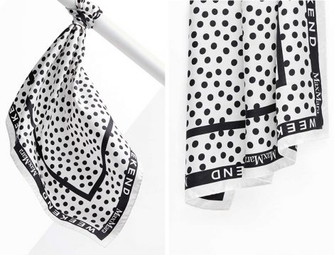 MaxMara Puantiye Desen Eşarp