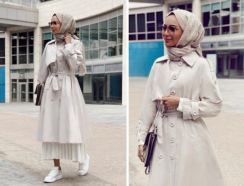 Aybikestil Bej Trençkot Modeli