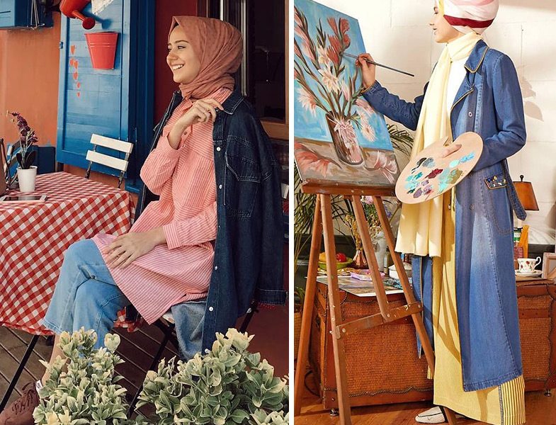 Denim Trençkot Kombinleri