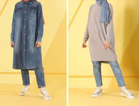 HE-QA 2019 İlkbahar Yaz Koleksiyonu Denim ve Basic Tunikler
