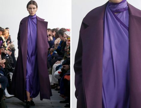 Maison Rabih Kayrouz 2019 İlkbahar Yaz Couture Koleksiyonu Saten Dokulu Elbise