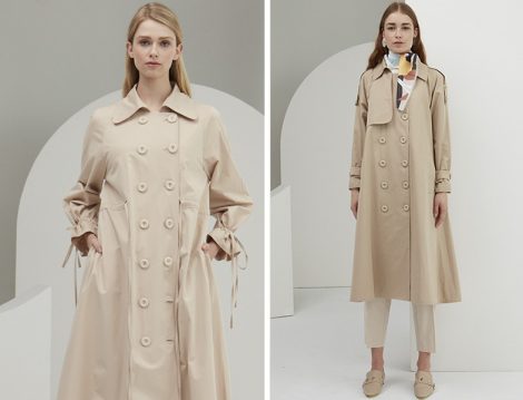 Aybikestil 2019 Bej Oversize Trençkot