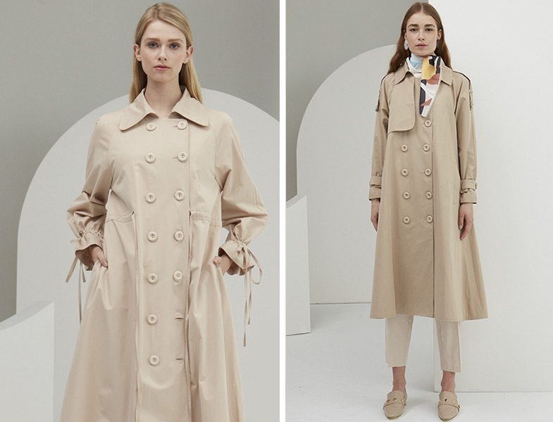 Aybikestil 2019 Bej Oversize Trençkot