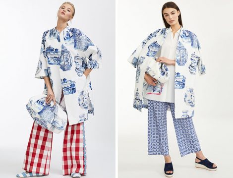 Weekend MaxMara Beyaz Popart Desenli Ceket