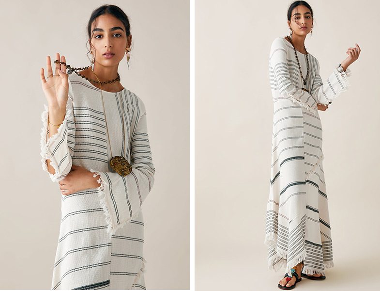 Zara 2019 İlkbahar Yaz Keten Elbise
