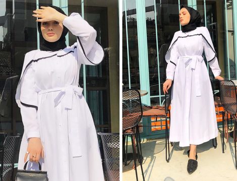 Hooop Store Beyaz Elbise
