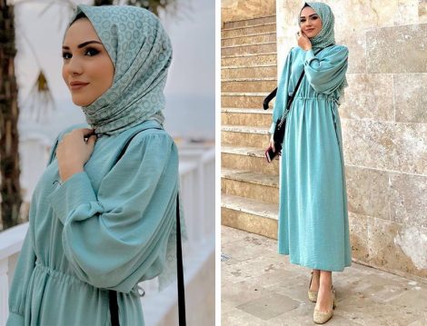 Zeynep Karadeniz'in Quay Official Markasından Seçtiği Su Yeşili Elbise