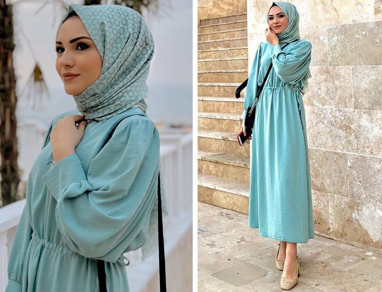 Zeynep Karadeniz'in Quay Official Markasından Seçtiği Su Yeşili Elbise