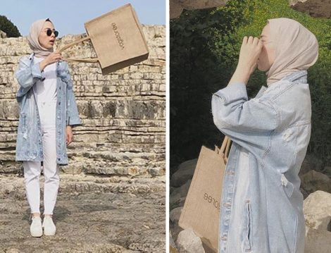 Denim Ceket ve Beyaz Tişört Kombinleri