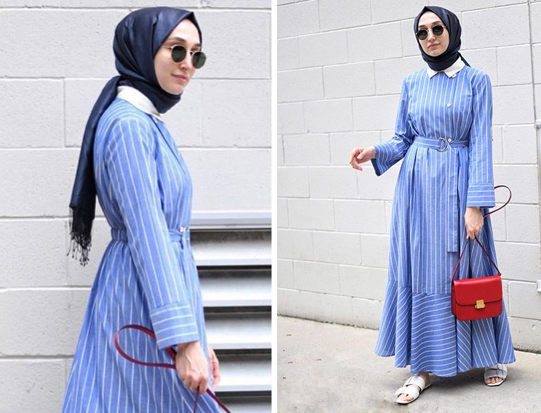 Elif Doğan Marin Stil Elbise Kombini