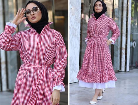 Zeynep Doğan Design Pötikareli Elbise