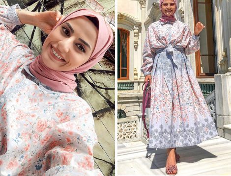 Zeynep Süleyman Çiçek Desenli İkili Takım