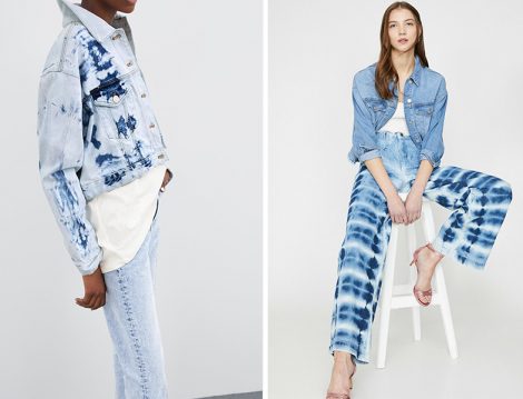 Asit Yıkama Denim Pantolon ve Ceket