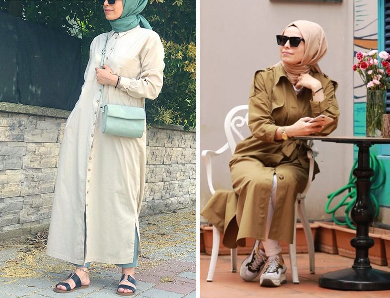 Mihrinisa Gömlek Elbise ve Trençkot
