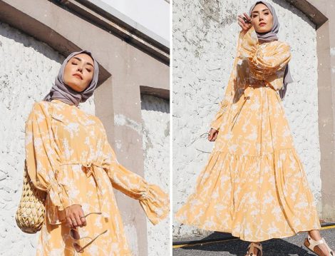 Suud Collection Desenli Elbise