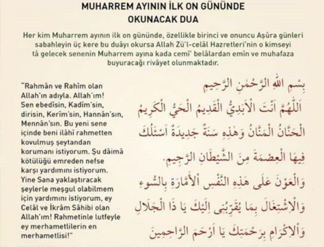 Muharremin İlk On Günü Okunacak Dua