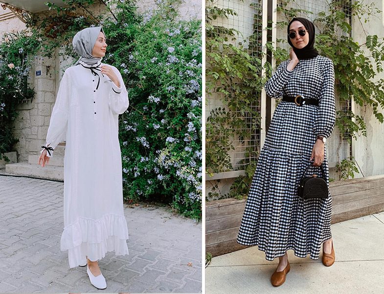 Shesea Official Beyaz Elbise - Fahhar Design Pötikare Desenli Elbise