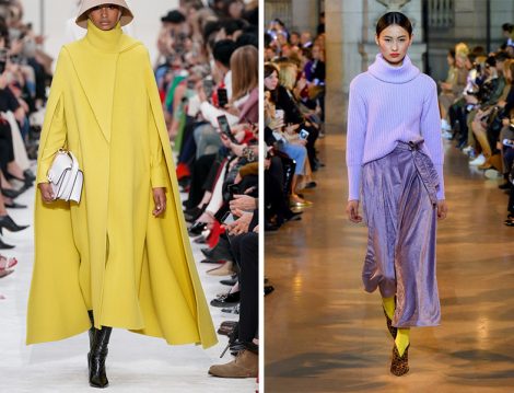 Valentino Sarı Pelerin ve Talbot Runhof Lila Triko