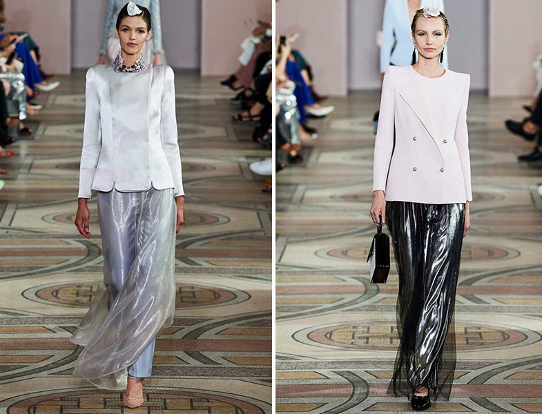 Armani Privé 2019 Couture Tüllü Saten Etek