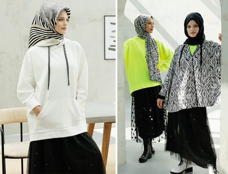 Armine 2019 Tül Etek ve Sweatshirt