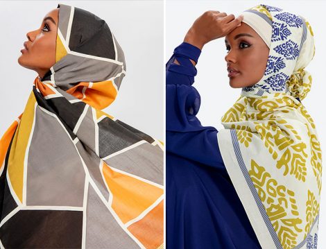Halima Aden Desenli Şal