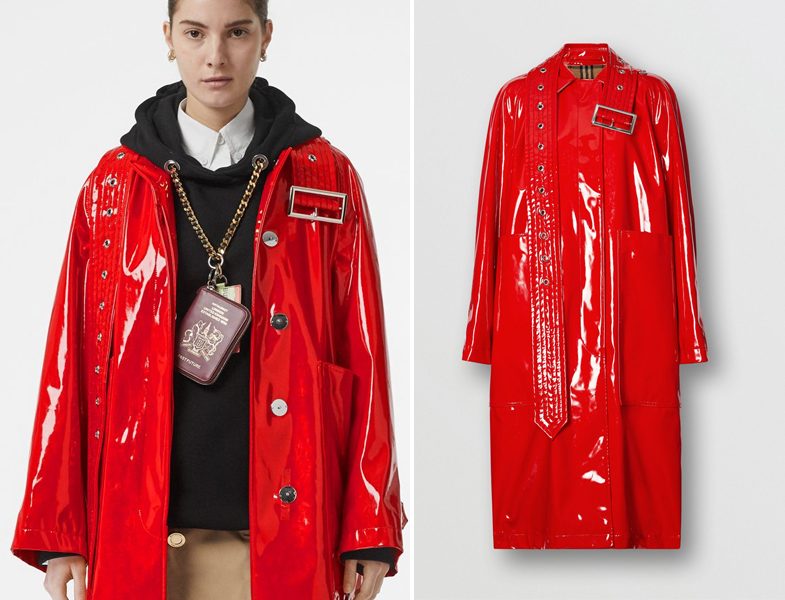 Burberry Parlak Yağmurluk