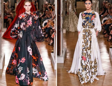 Valentino 2019 Couture Çiçekli Elbise