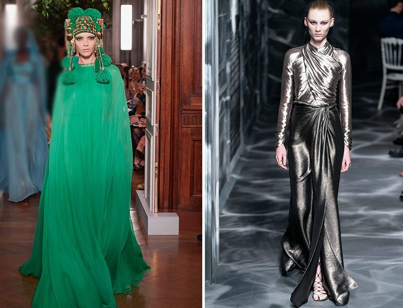 Valentino Fall 2019 Couture ve Christian Dior Fall 2019 Couture