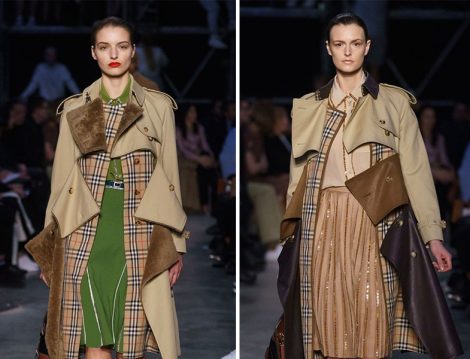 Burberry 2019-2020 Vintage Astarlı Yırtma Trençkot